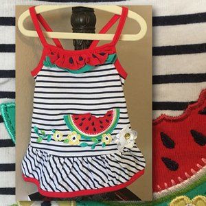 NANETTE KIDS Striped Watermelon Dress  | 9-12M